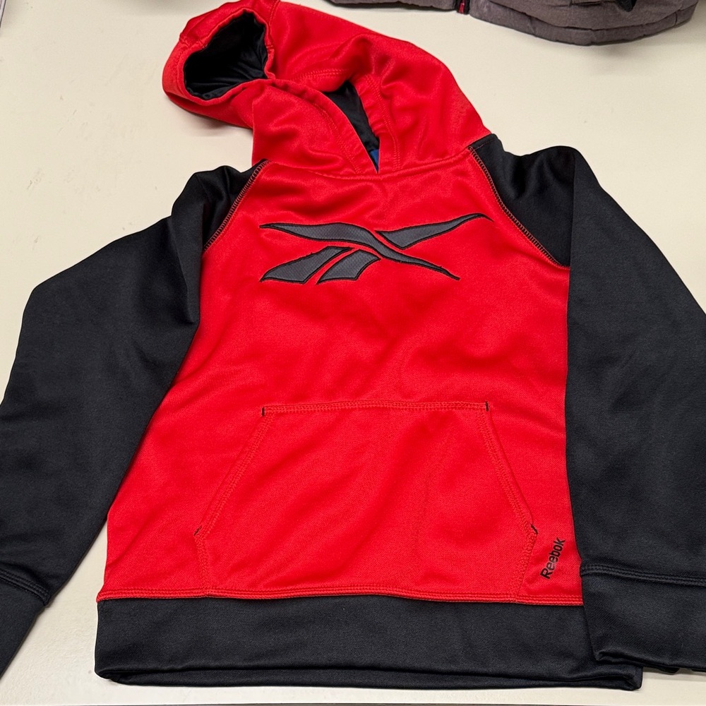 Reebok Kids Red and Black Pullover XXS